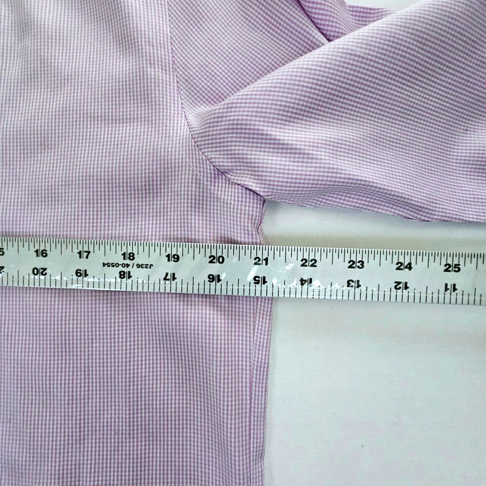 Charles Tyrwhitt Mens Extra Slim Fit NonIron Micro Check French Cuff Shirt 16 35 - Picture 6 of 9